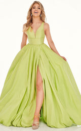 2 of 8 Rachel Allan 70050 Dress Soft-Lime