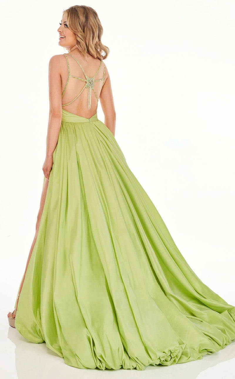 Rachel Allan 70050 Dress Soft-Lime