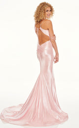 3 of 8 Rachel Allan 70053 Dress Blush-Metallic