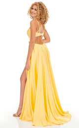 6 of 12 Rachel Allan 70056 Dress Yellow