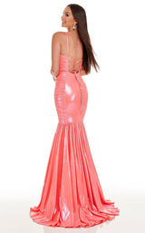 4 of 8 Rachel Allan 70061 Dress Soft-Coral