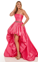 2 of 8 Rachel Allan 70068 Dress Pink-Coral