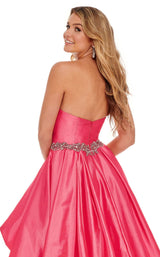 8 of 8 Rachel Allan 70068 Dress Pink-Coral