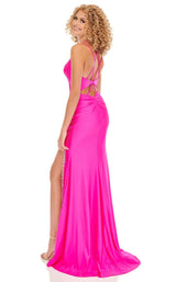 4 of 8 Rachel Allan 70078 Dress Neon-Pink