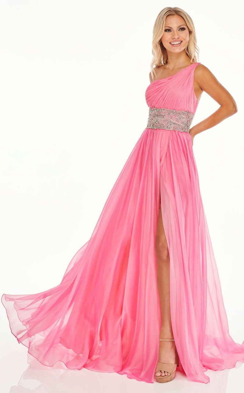 Rachel Allan 70086 Dress Bright-Pink