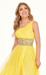 6 of 8 Rachel Allan 70086 Dress Yellow