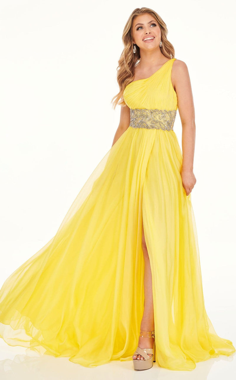 Rachel Allan 70086 Dress Yellow