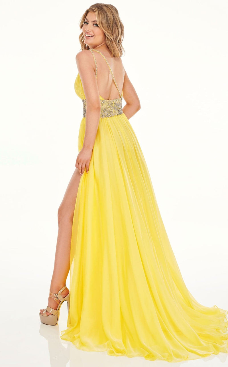 Rachel Allan 70086 Dress Yellow