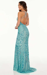 2 of 4 Rachel Allan 70088 Dress Aqua