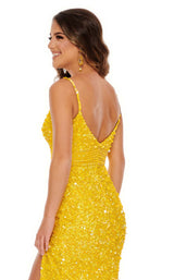 12 of 12 Rachel Allan 70091 Dress Neon-Yellow