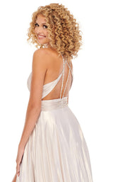 8 of 8 Rachel Allan 70098 Dress Soft-Gold