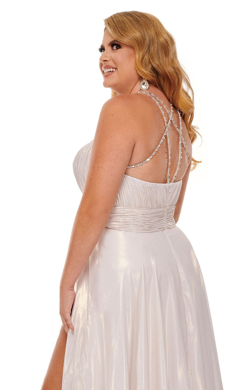 Rachel Allan Curves 70098W Dress Soft-Gold