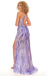 3 of 8 Rachel Allan 70101 Dress Purple-Iridescent