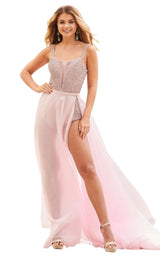 1 of 8 Rachel Allan 7011 Dress Blush