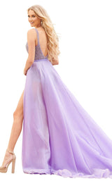 4 of 8 Rachel Allan 7011 Dress Lilac