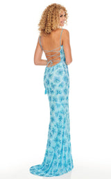 4 of 8 Rachel Allan 70120 Dress Ocean-Blue