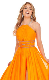 9 of 12 Rachel Allan 70125 Dress Neon-Orange