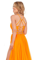 Rachel Allan 70125 Dress Neon-Orange