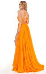 6 of 12 Rachel Allan 70125 Dress Neon-Orange