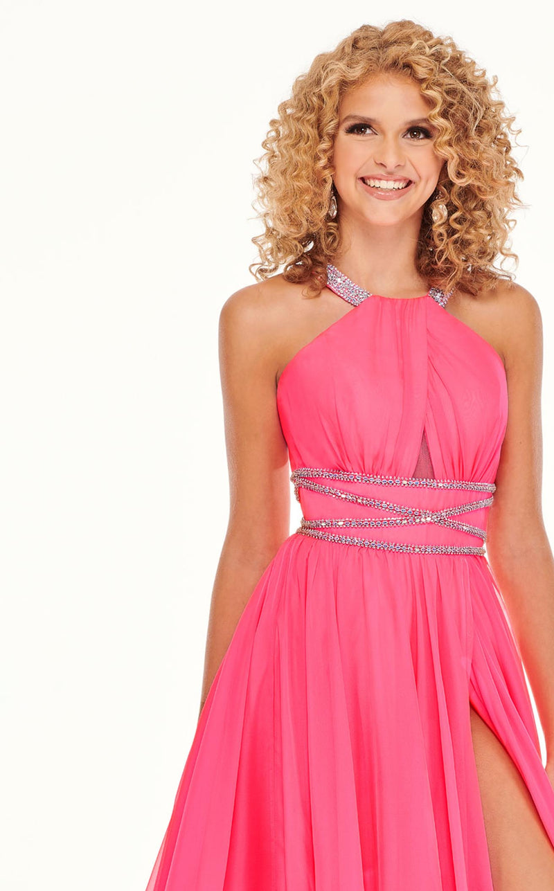 Rachel Allan 70125 Dress Neon-Pink