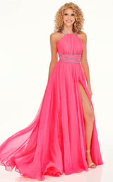 2 of 12 Rachel Allan 70125 Dress Neon-Pink