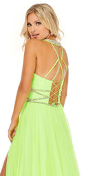 10 of 12 Rachel Allan 70125 Dress Neon-Green