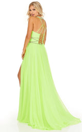 4 of 12 Rachel Allan 70125 Dress Neon-Green