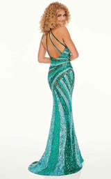 5 of 6 Rachel Allan 70126 Dress Emerald-Multi