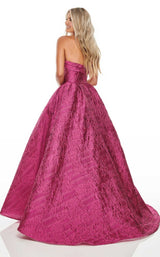 4 of 12 Rachel Allan 7013 Dress Fuchsia