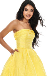 9 of 12 Rachel Allan 7013 Dress Yellow