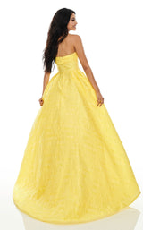 6 of 12 Rachel Allan 7013 Dress Yellow