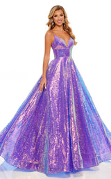 Rachel Allan 70130 Dress Purple