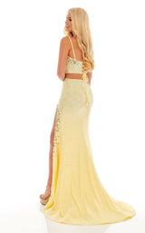 4 of 4 Rachel Allan 70133 Dress Yellow-Multi