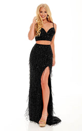 2 of 8 Rachel Allan 70137 Dress Black