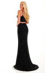 6 of 8 Rachel Allan 70137 Dress Black