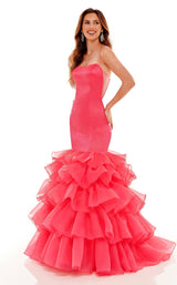 1 of 6 Rachel Allan 70142 Dress Candy-Pink