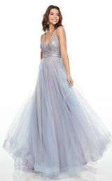 2 of 11 Rachel Allan 7015 Dress Lilac-Powder-Blue