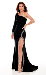 3 of 6 Rachel Allan 70158 Dress Black