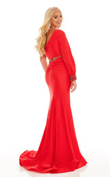 5 of 6 Rachel Allan 70158 Dress Red