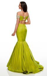 8 of 16 Rachel Allan 7016 Dress Acid-Green