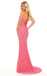 4 of 4 Rachel Allan 70163 Dress Bright-Pink