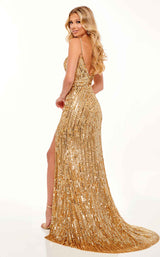 7 of 8 Rachel Allan 70166 Dress Gold