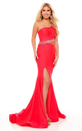 3 of 8 Rachel Allan 70168 Dress Watermelon