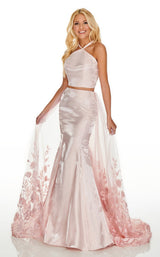 2 of 10 Rachel Allan 7017 Dress Blush