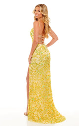 6 of 6 Rachel Allan 70170 Dress Yellow