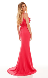 6 of 6 Rachel Allan 70175 Dress Watermelon