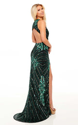 5 of 6 Rachel Allan 70177 Dress Black-Jade