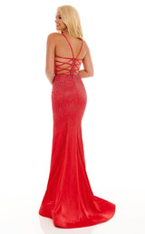 6 of 10 Rachel Allan 70181 Dress Red