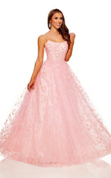 1 of 8 Rachel Allan 70182 Dress Pink