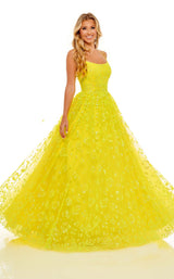 3 of 8 Rachel Allan 70182 Dress Yellow